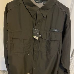 Mens Eddie Bauer LS Fishing Shirt | Size L